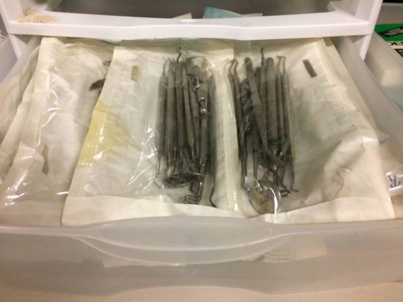 lot 17 image: 3 Drawer Bins Huge Lot Of Stainless Steel Dental Instruments