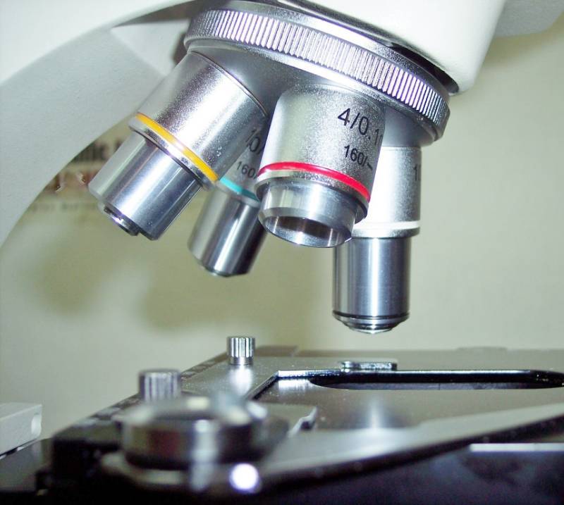 lot 8 image: LW SCIENTIFIC BIOLOGICAL STUDENT CLASSROOM POWER BINOCULAR MICROSCOPE WITH 4 OBJECTIVES - EXCELLENT WORKING CONDITION