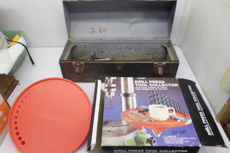 lot 72 image: Tool Box, Tools, Drill Press Tool Collector