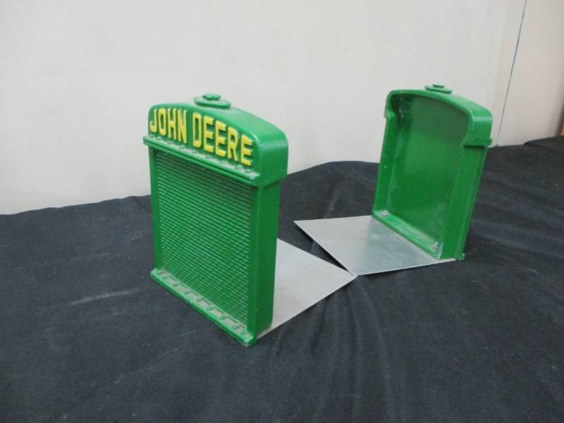 lot 13 image: John Deere Bookends Metal