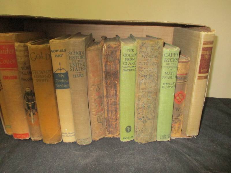 lot 26 image: Box of Vintage Books