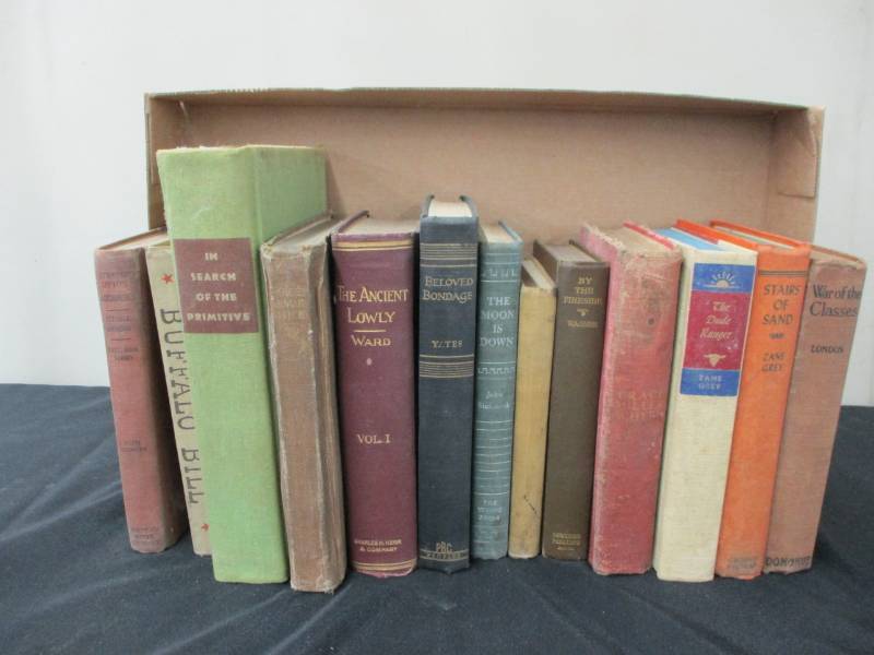 lot 23 image: Box of Vintage Books