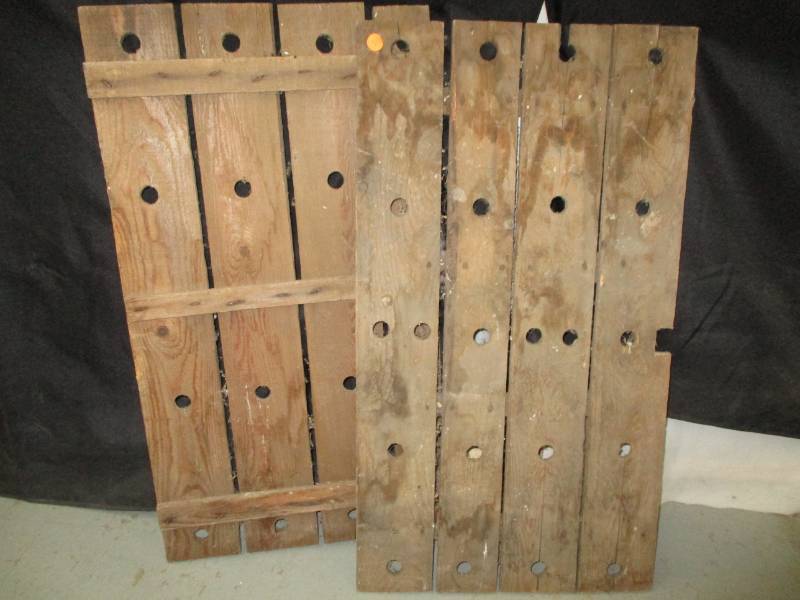 lot 9 image: 2 old primitive doors