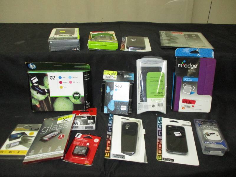 lot 129 image: Phone cases, ipad Cases, ink and more