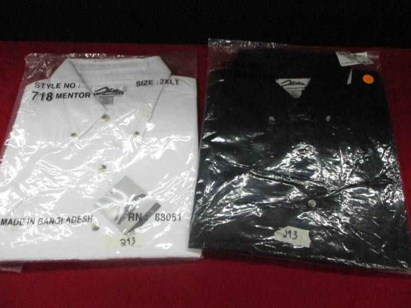 lot 171 image: 2 New unopened shirts mens 2XL and $XL