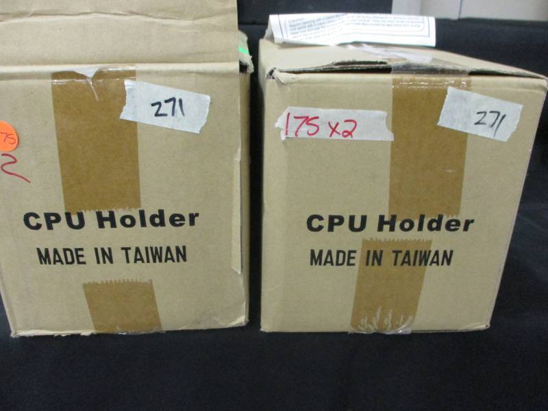 lot 175 image: CPU Holders 2 boxes complete see pics