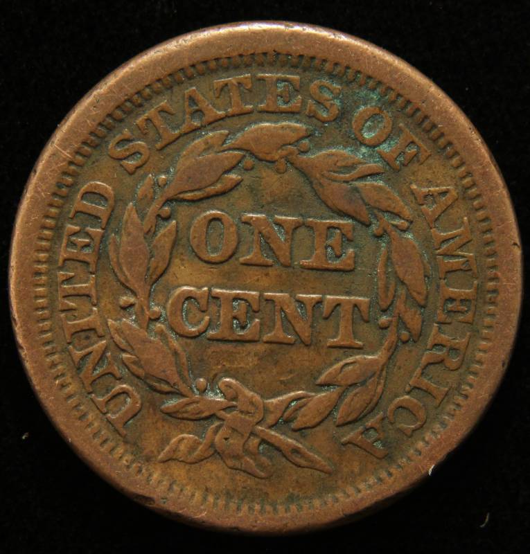 1851 US BRAIDED HAIR LARGE CENT