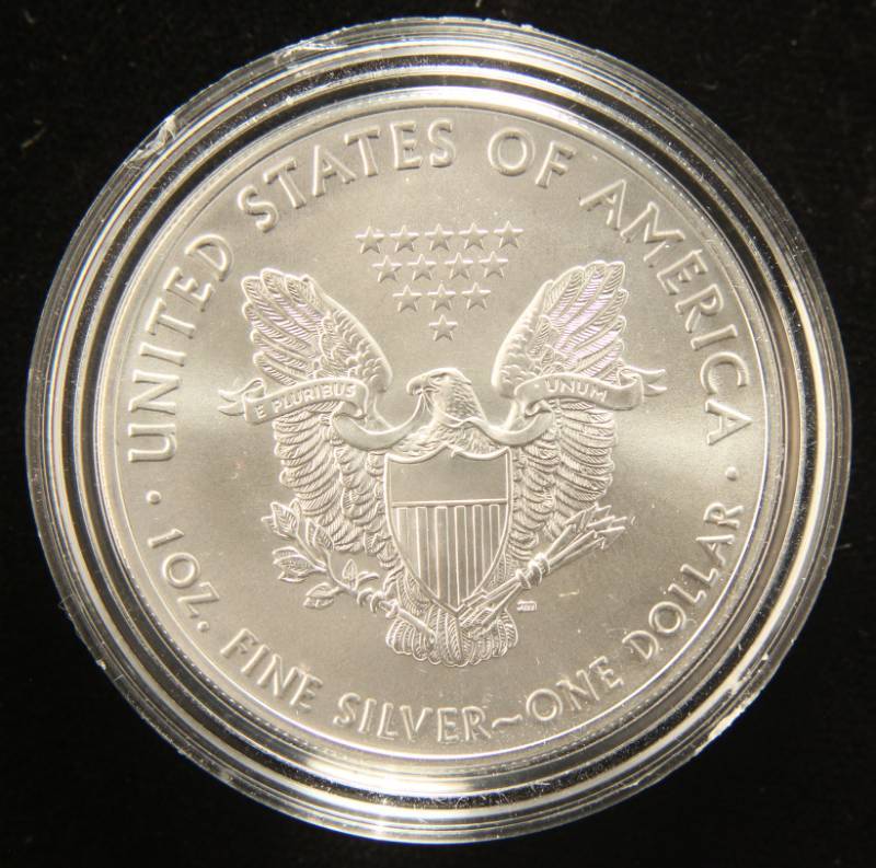 2018 AMERICAN SILVER EAGLE 1 TROY OZ. .999 FINE SILVER IN AIRTITE