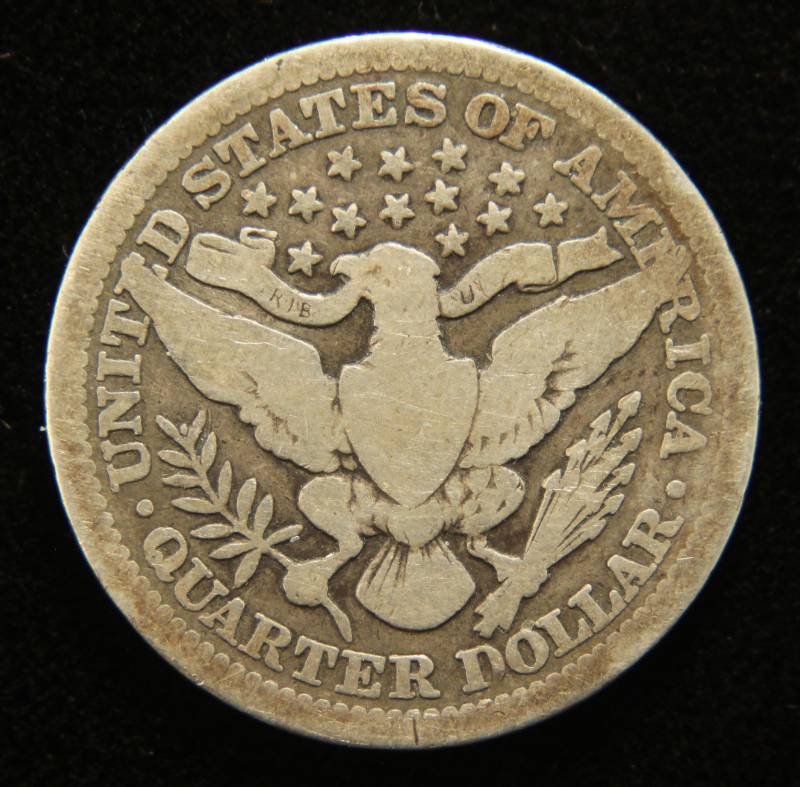 1911 BARBER SILVER QUARTER