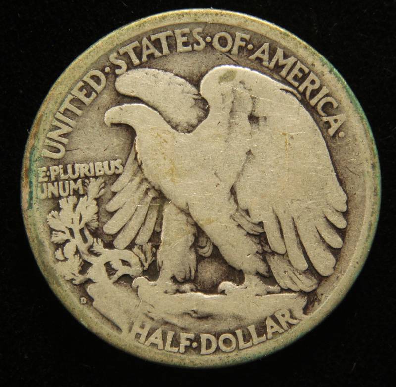 1918-D WALKING LIBERTY HALF DOLLAR