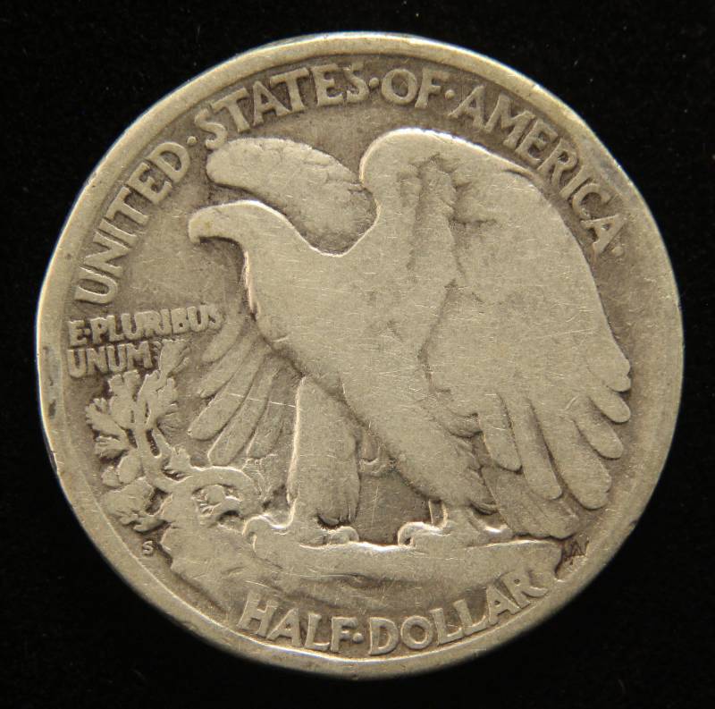 1918-S WALKING LIBERTY HALF DOLLAR