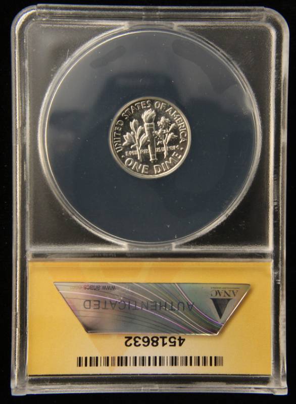 1956 PROOF ROOSEVELT DIME PF67 ANACS