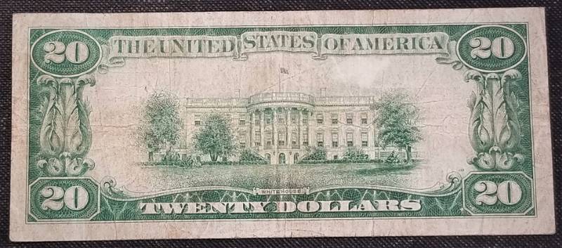 1929 $20 NATIONAL BANK NOTE FIRST NATIONAL BANK OF MINNEAPOLIS MN CHARTER# 710