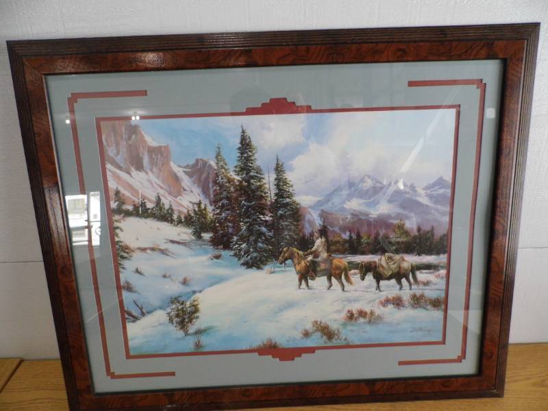 lot 2 image: Man with Pack Mule