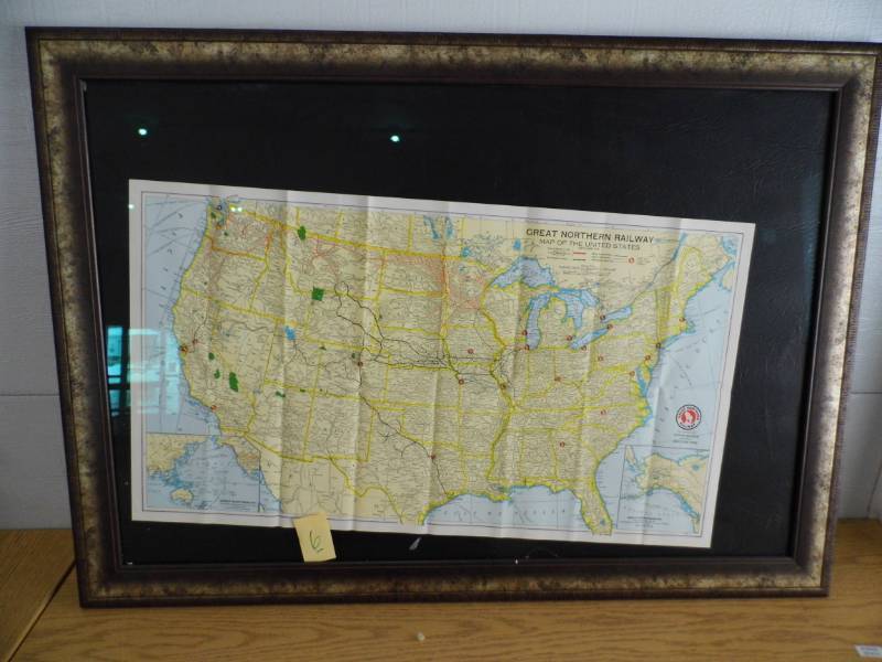 lot 6 image: Great Northern Map of US