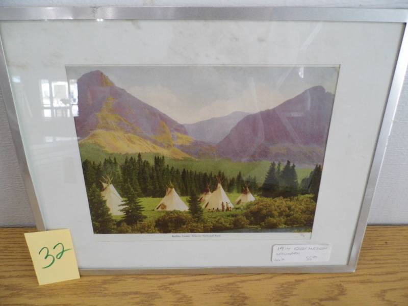 lot 32 image: Indian camp - Glacier National Park