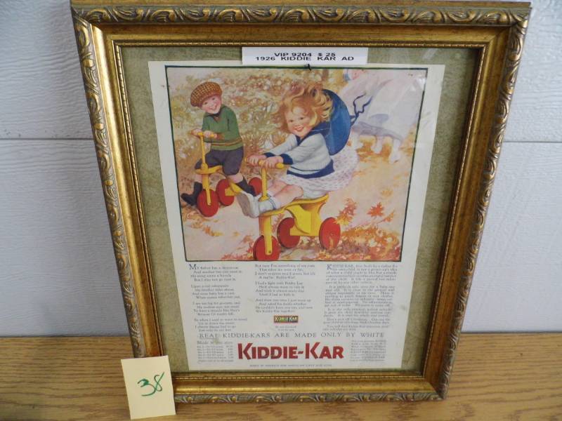lot 38 image: Kiddie-Kar Advertisement