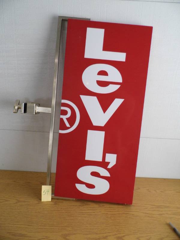 lot 54 image: Leviss Douible Sided Sign