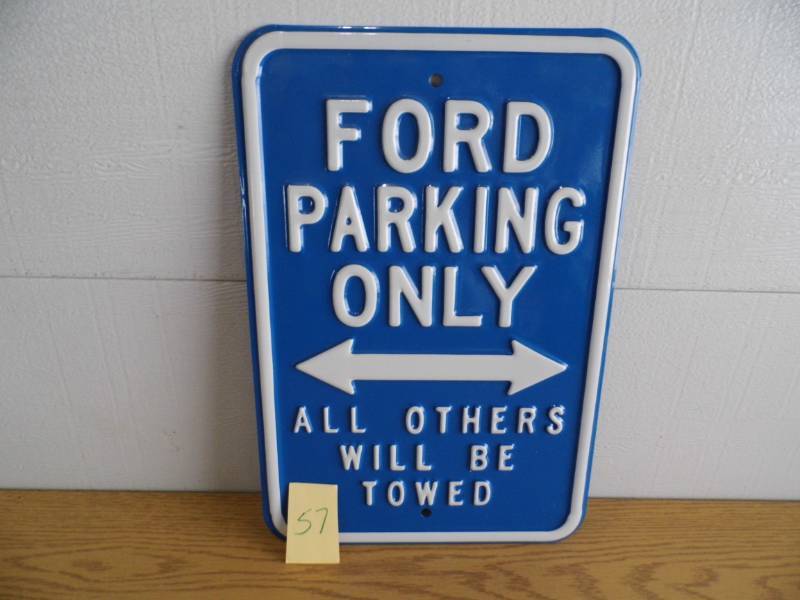 lot 57 image: Ford Parking Only