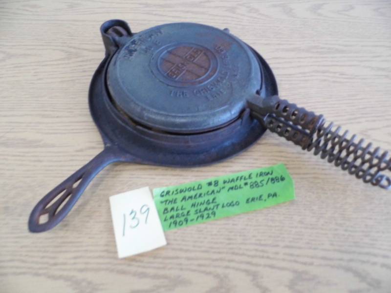 lot 139 image: Griswold Waffle Iron #8