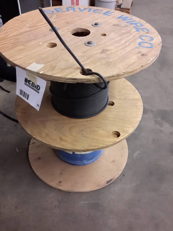 lot 25 image: 2 Large Partial Spools of Wiring