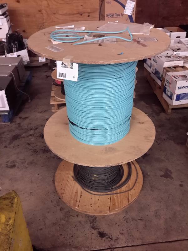 lot 22 image: 2 Large Partial Spools of Wiring