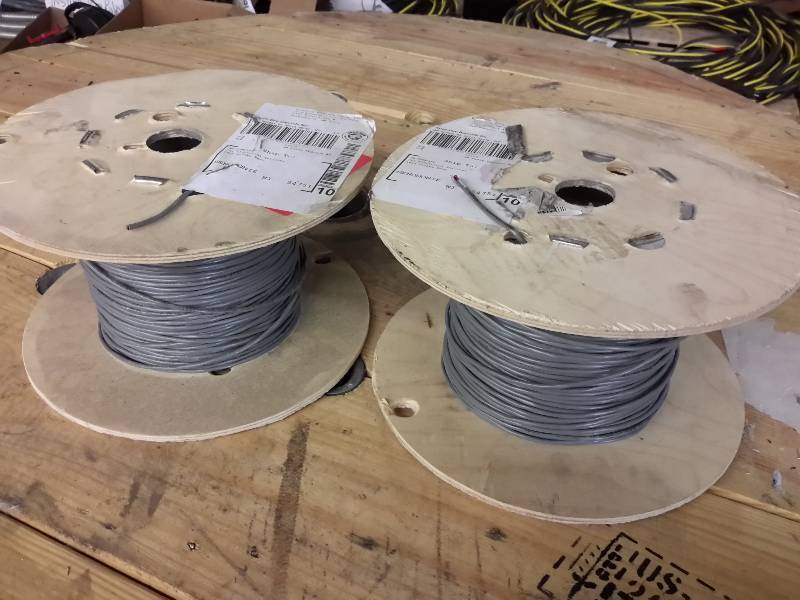lot 77 image: 2 Partial Spools of Electrical Wiring