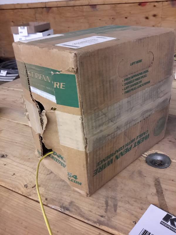 lot 93 image: Box of West Penn Wire, Please See Close-Ups