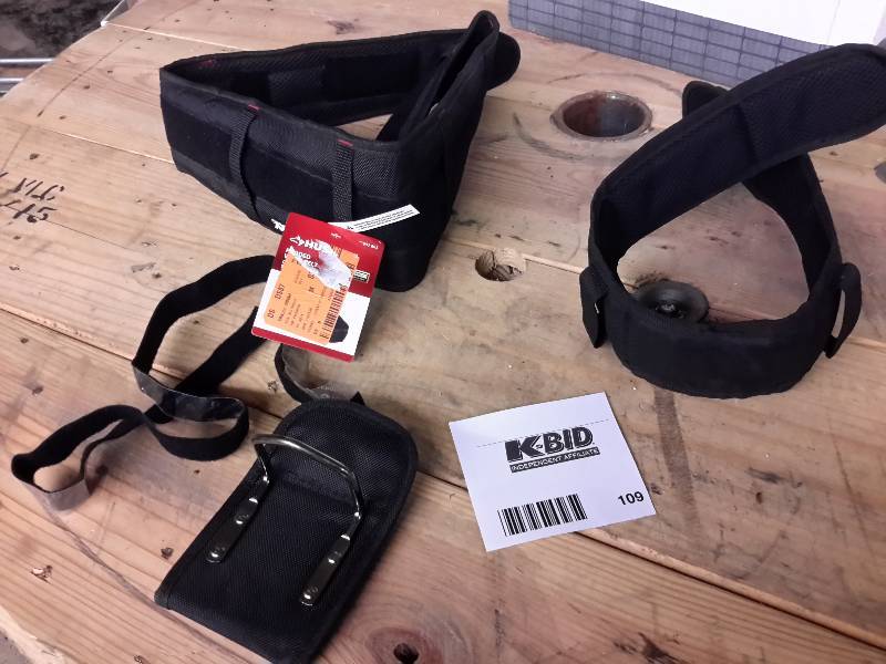 lot 109 image: 2 Husky Padded Work Belts 1- Tool Holder