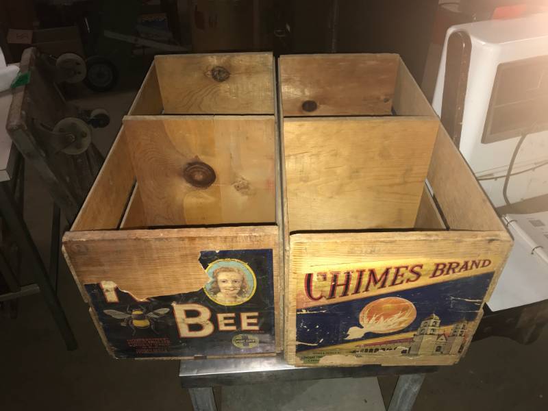 lot 20 image: Vintage c1930 Orange Crate