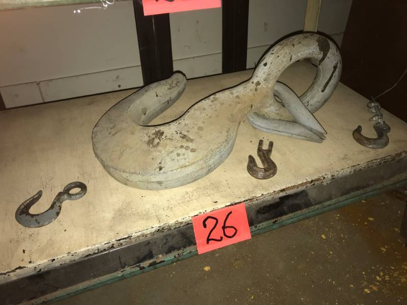 lot 26 image: Hooks very large and small