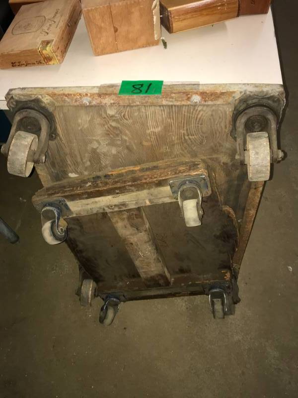 lot 81 image: Two 4-Wheel Dollies