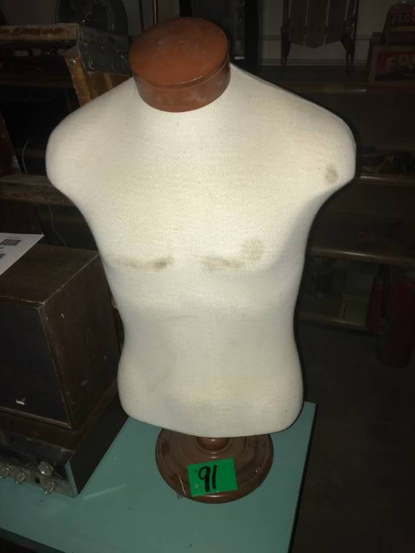 lot 91 image: Male torso mannequin