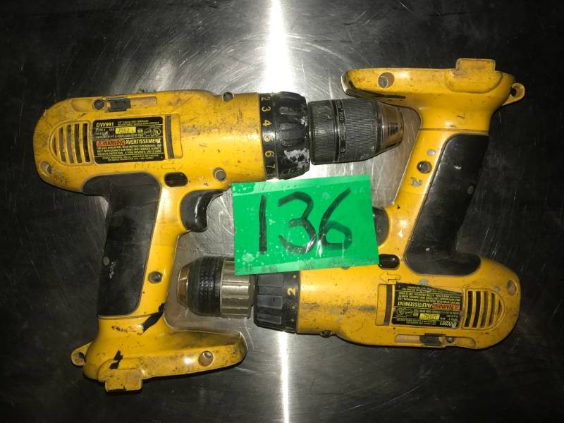 lot 136 image: Two DeWalt 14.4 Cordless Drills