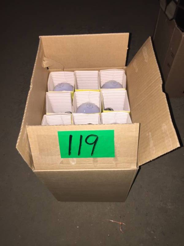 lot 119 image: Box of New Bulbs 150 Watt 24ct