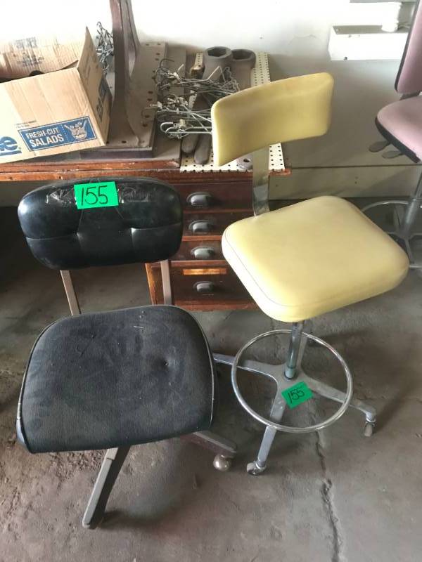 lot 155 image: Drafting Stool and Desk Chair