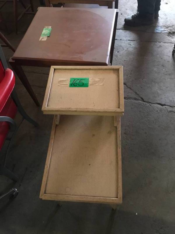 lot 165 image: Three Wood Tables