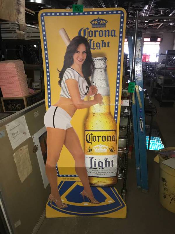 lot 186 image: Corona Beer Baseball Poster