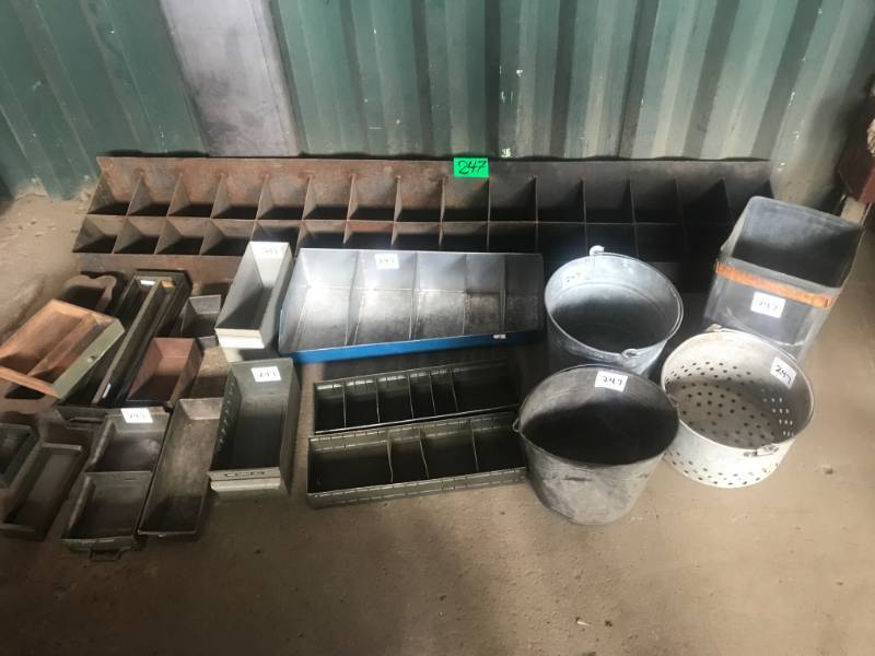 lot 247 image: Lot of Vintage Bins & Barrels