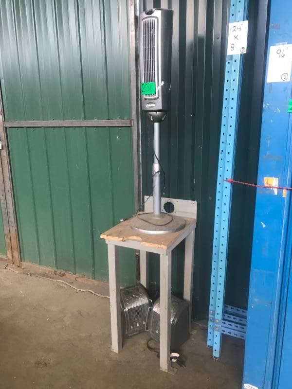 lot 251 image: Scale Stand & Three Heaters