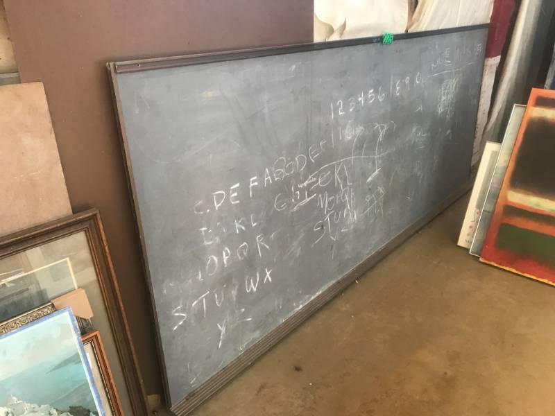 lot 235 image: Very Large Slate Board  chalk board