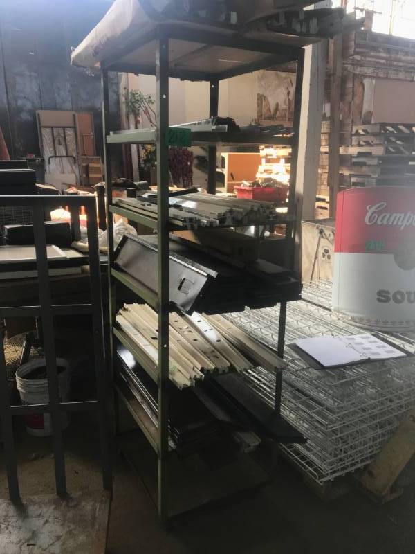 lot 212 image: HD Steel Shelf on Wheels