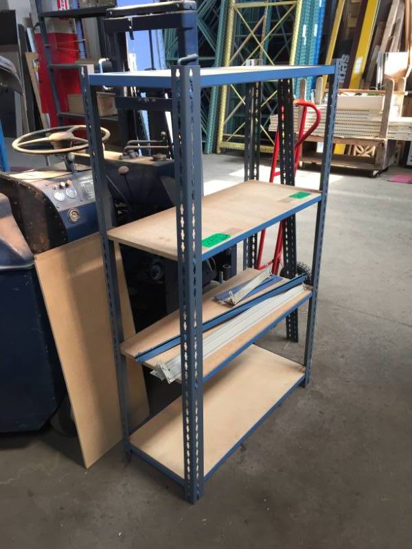 lot 268 image: Two Units Slide & Lock Shelving, snaps together