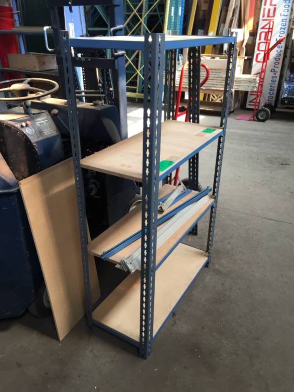 lot 269 image: Three Units Slide & Lock Shelving, snaps together