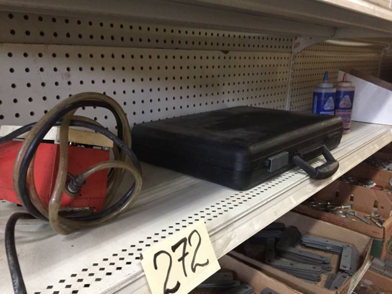 lot 272 image: Condensate Removal Pump, Durabilt socket set, Three Boxes Welding Rod (Centanium)