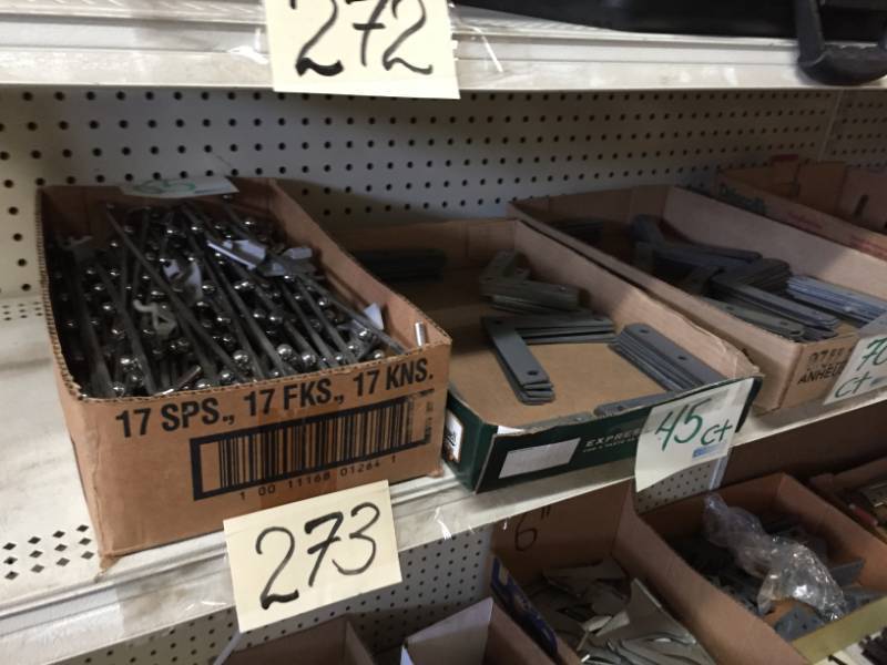 lot 273 image: Shelf 12 Misc Hardware