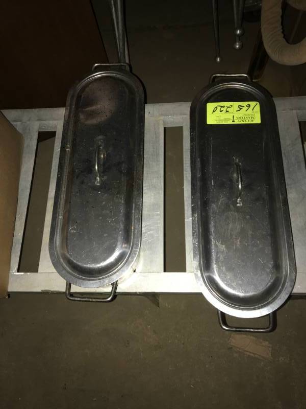 lot 188 image: Stainless steel pitchers & stainless steel tubs