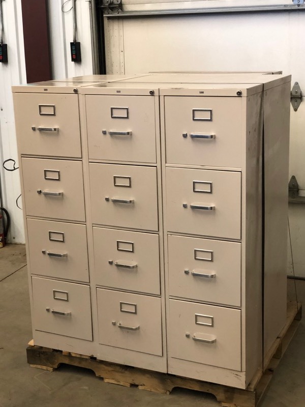 lot 36 image: Lot Of (4) File Cabinets