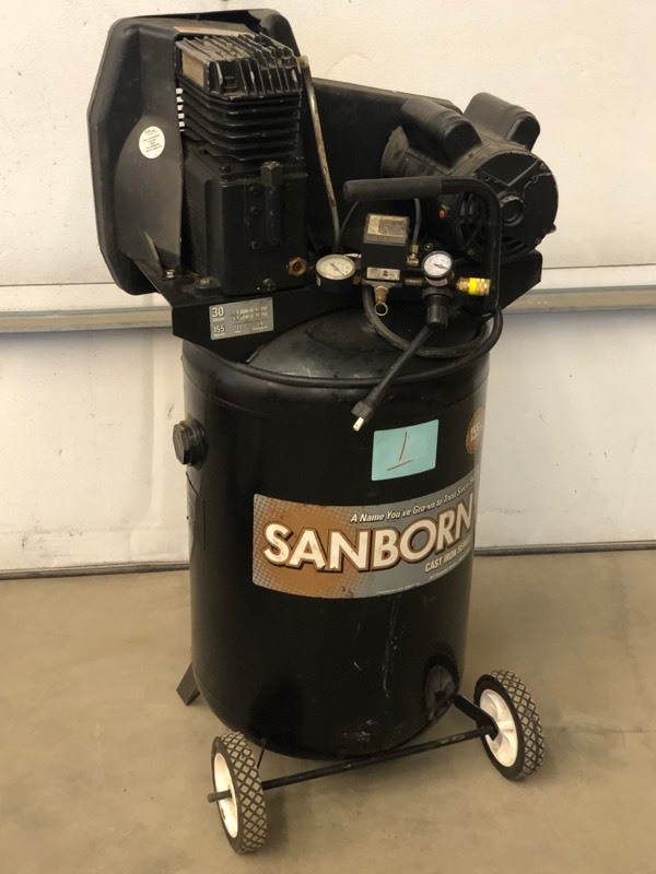 lot 1 image: Sanborn Air Compressor
