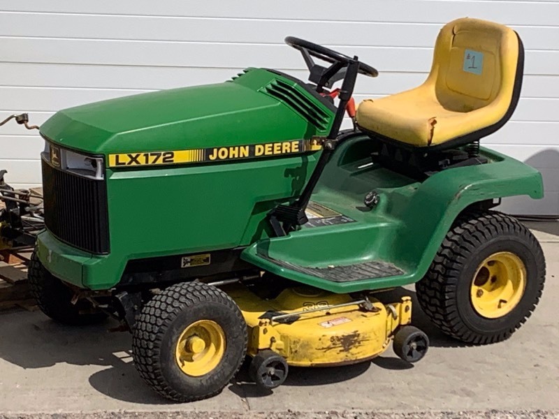 lot 6-A image: John Deere LX172 Lawn Tractor With Snow Blower